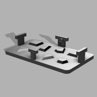 Image 2 of FoxPour Mold System Digital STL - Platformed Lids