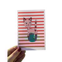 Image 1 of Puppet Cat Everyday Card 