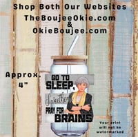 Golden Girls Pray For Brains  Double Sided Uv Dtf Decal D2044