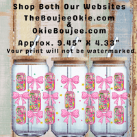 Coquette Bows & Floral Diet Coke Single Sided Uv Dtf Wrap      148.2