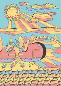 Image 2 of "Las Tortugas" Art Print