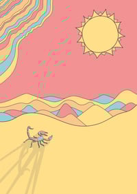 Image 2 of "Desert Scorpion" Art Print