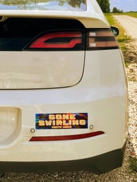 Image of Gone Swirling Pretty Lights 10x3 Vinyl Sticker