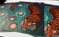 Image 2 of Tiger Lotus Art Print