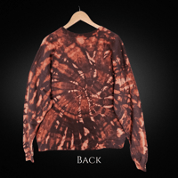 Image 2 of Bleach Spiral Tie Dye Adult (XL) Graphic Unisex Sweatshirt