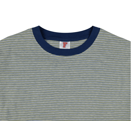 Image of Striped L/S Marina Shirt (Green Mix)