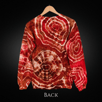 Image 2 of Red Geode Ice Dyed Adult (Sml) Unisex Sweatshirt