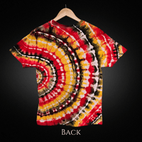 Image 2 of Ice Dyed Rasta Colors Adult (Med) Unisex T-shirt