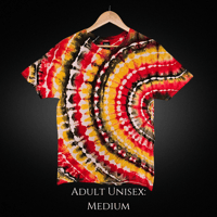 Image 1 of Ice Dyed Rasta Colors Adult (Med) Unisex T-shirt