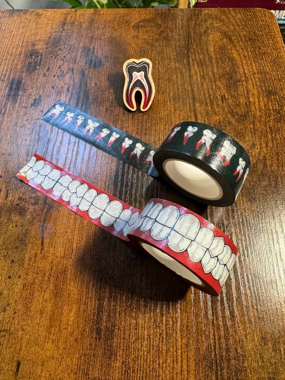 Teeth Tape + Pins!