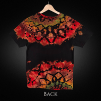 Image 2 of Reverse Tie Dye Mandala Adult (Med) Unisex T-Shirt