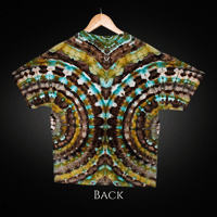 Image 2 of Ice Dyed Brown & Green Adult (Lrg) Unisex T-shirt