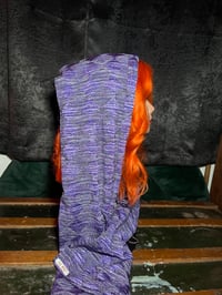 Image 2 of Purple & Black Diamond Sparkly Checkered Scarf 