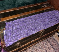 Image 4 of Purple & Black Diamond Sparkly Checkered Scarf 