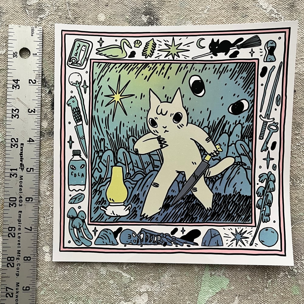 Image of Adventure Cat Mini-Poster