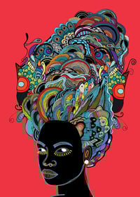 Image 1 of Galactic Morena | On canvas