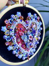 Image 2 of Embellished Heart Embroidery Hoop (#2)