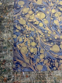 Image 3 of 5 x Marbled Book-cloth pieces // Includes some seconds 