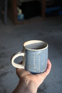 Image 2 of Striped slipped mug 