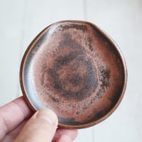 Image 8 of Small Copper Metallic Spoon Rest, Handcrafted Dish for your Coffee Station, Made in USA