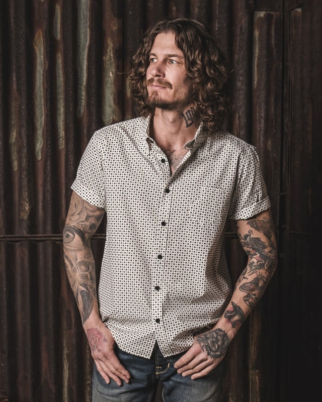 Image of 1957 Beach Shirt High Tide White by PIKE BROTHERS