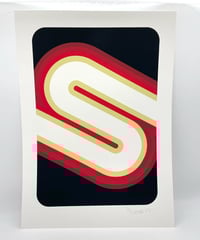 Image 8 of S Letter - Signed and embossed Fine Art Print 