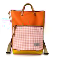 Image 1 of Mochila Book holder Iconic naranja y pata de gallo naranja