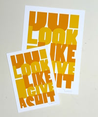 Image 5 of Do I Look Like I Give a Shit - Signed and embossed Fine Art Print 