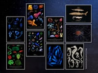 Image 2 of Creatures of the Deep Sea Poster Fine Art Print