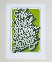 Image 6 of Time Keeps on Slipping Into The Future - Signed and embossed Fine Art Print 