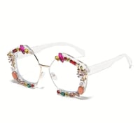 Image 2 of Clear Frames W/Colorful Gems