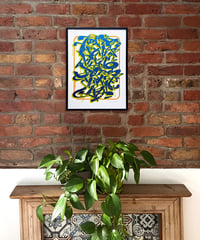 Image 9 of Graffiti Alphabet - Blue - Signed and embossed Fine Art Print 