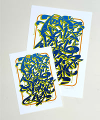 Image 6 of Graffiti Alphabet - Blue - Signed and embossed Fine Art Print 