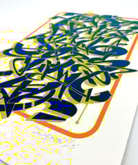 Image 2 of Graffiti Alphabet - Blue - Signed and embossed Fine Art Print 