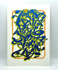 Image 8 of Graffiti Alphabet - Blue - Signed and embossed Fine Art Print 