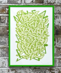 Image 4 of Graffiti Alphabet - Green - Signed and embossed Fine Art Print 