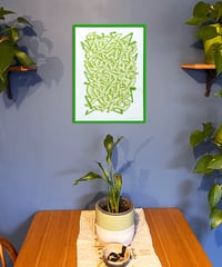 Image 3 of Graffiti Alphabet - Green - Signed and embossed Fine Art Print 
