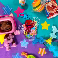 Image 1 of little big planet sackboy charm and sticker