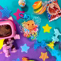 Image 2 of little big planet sackboy charm and sticker