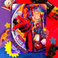 across the spiderverse print