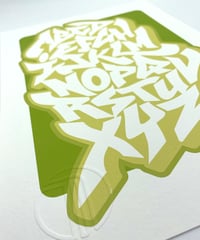 Image 2 of Graffiti Simple Alphabet - Signed and embossed Fine Art Print 