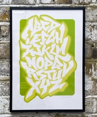 Image 4 of Graffiti Simple Alphabet - Signed and embossed Fine Art Print 