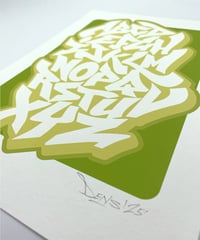 Image 7 of Graffiti Simple Alphabet - Signed and embossed Fine Art Print 