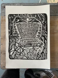 Image 2 of Offline : handprinted lino