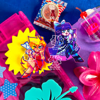 Image 1 of panty & stocking charms and stickers