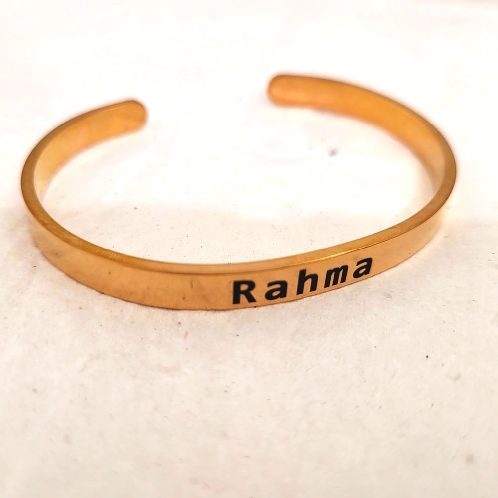 Image of Rahma Cuff Bracelet. Eid Jewelry Gift for family.