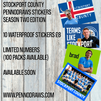 Image 2 of 10 x Stockport County Stickers, Season Two Edition.