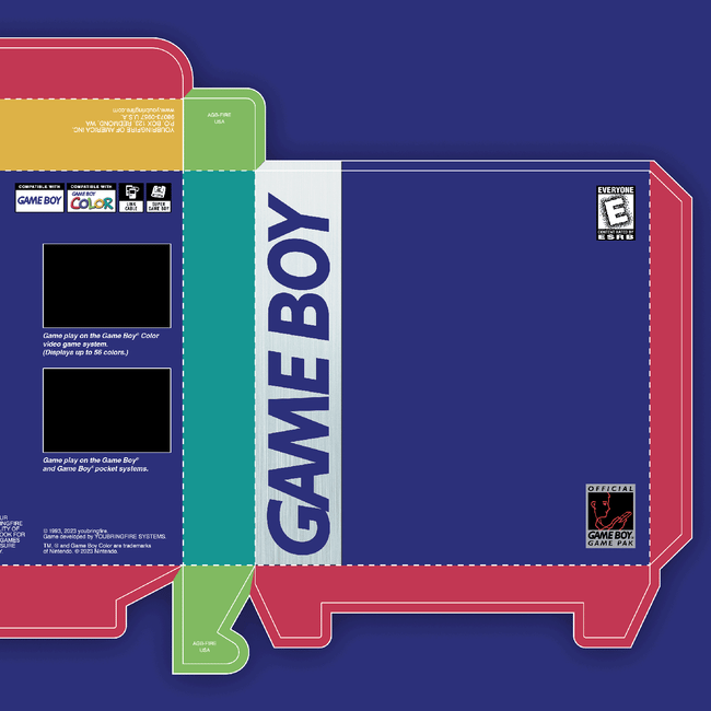 Gameboy Box Art & Dieline