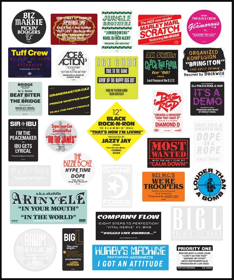 Image of DWG "Don't Believe The Hype...Sticker" PICK 'N' MIX pack of 10