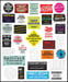 Image of DWG "Don't Believe The Hype...Sticker" PICK 'N' MIX pack of 10
